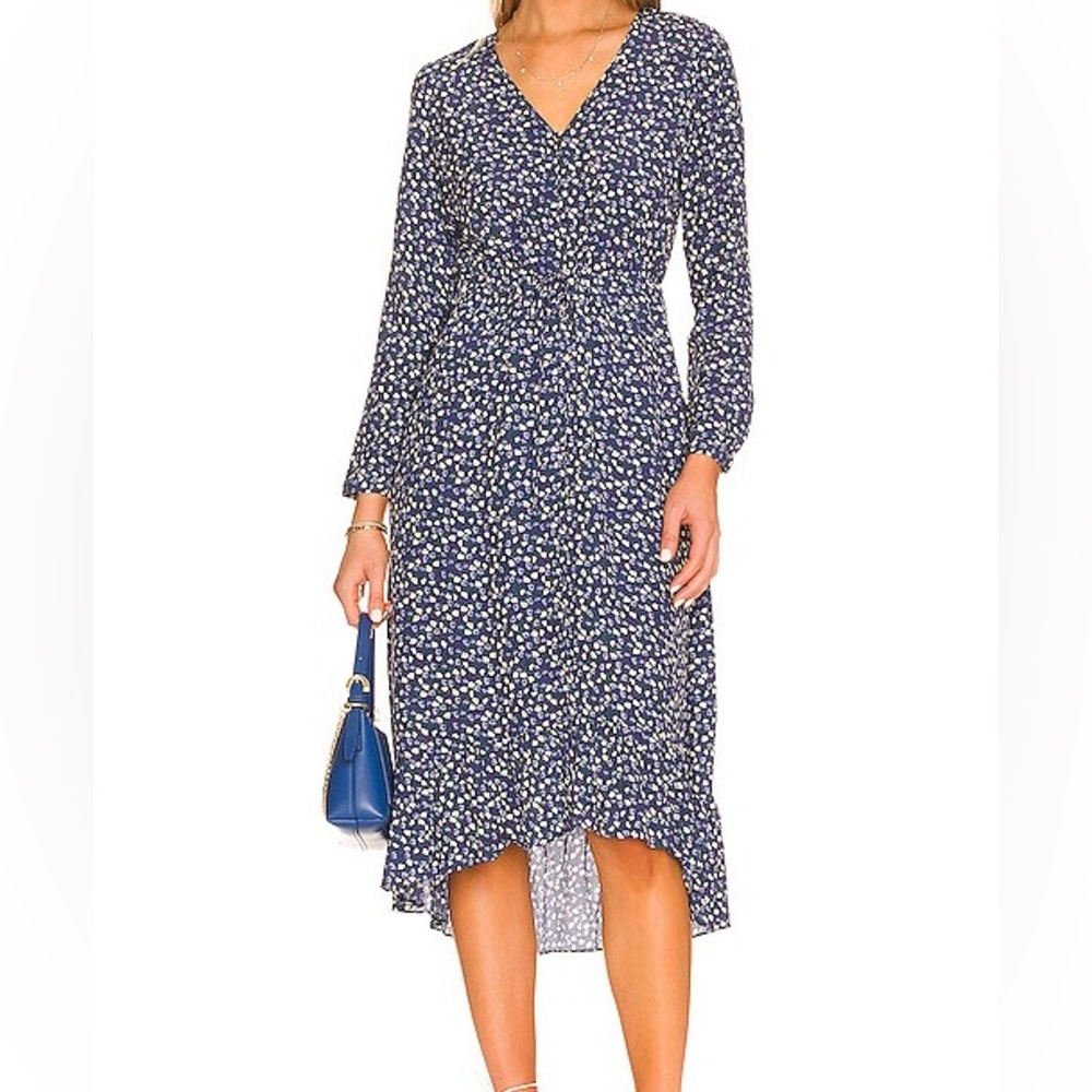 Rails Jade Maxi Dress in Navy Ditsy Floral, size L‎